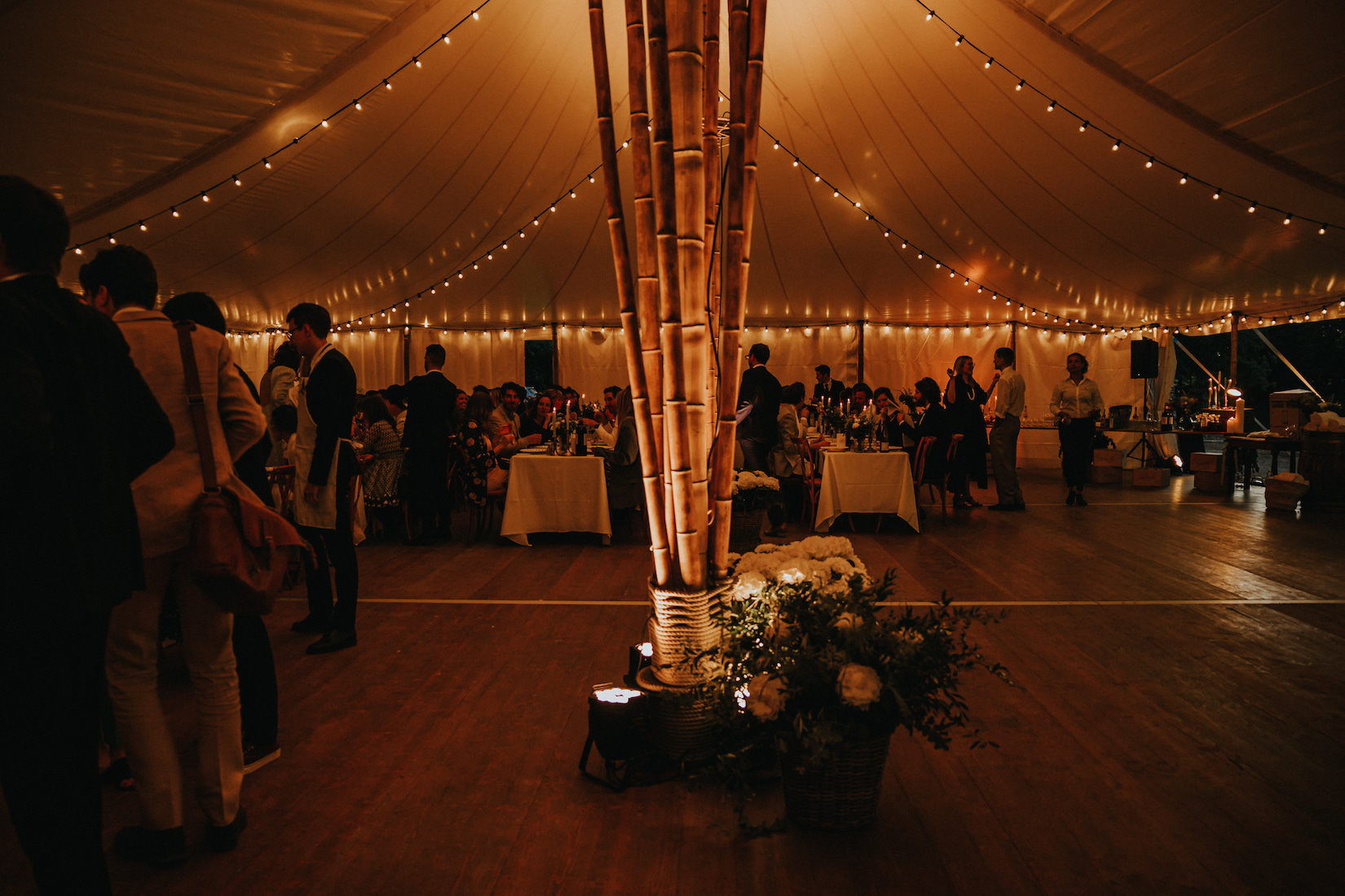 rent marquee bamboo wedding