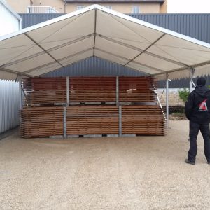 Location petite tente chantier stockage lyon