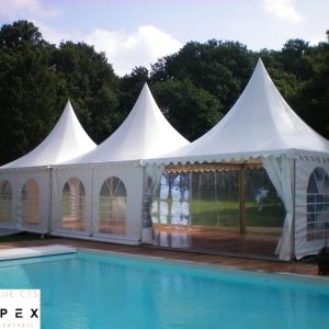 Tente pagode aluminium Garden 4 x 4 m