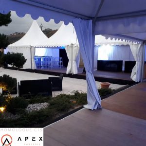 Tente pagode aluminium garden 5 x 5 m